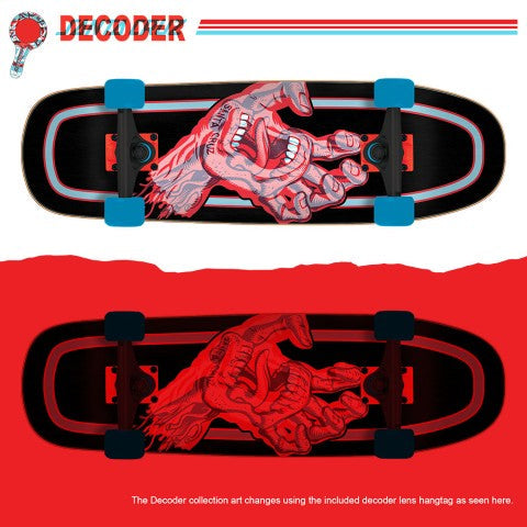 Decoder Hand Shaped 9.51" x 32" Cruzer Skateboard