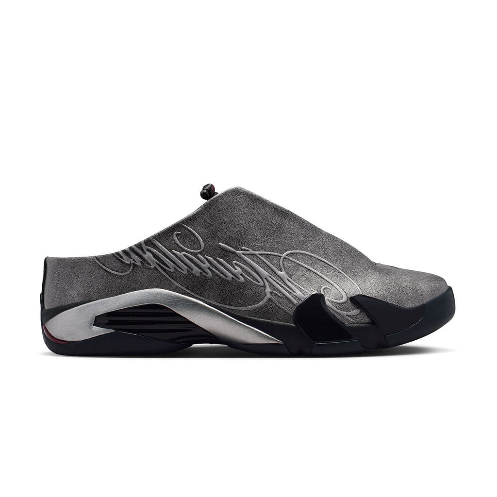 + Mowalola Air Jordan 14 Retro Mule SP 'Metallic Silver'