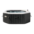 4-Person Onyx Black Octagon Combo Spa Set