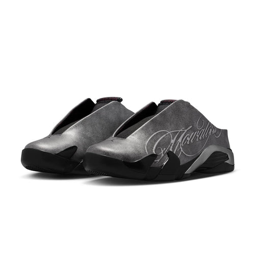 + Mowalola Air Jordan 14 Retro Mule SP 'Metallic Silver'