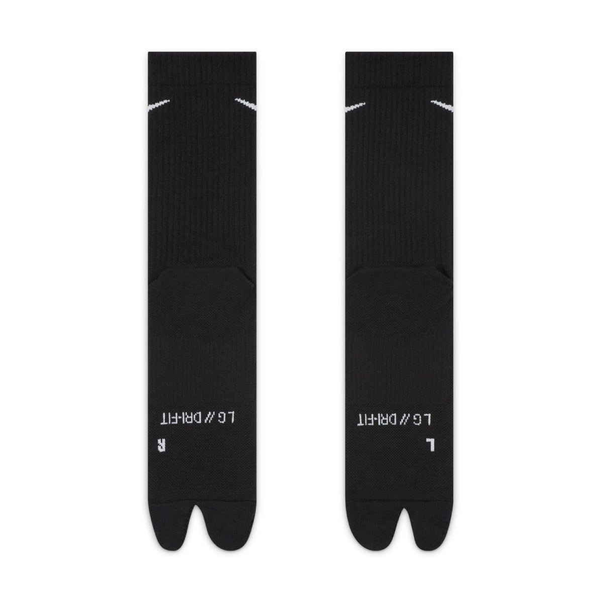 Everyday Plus Lightweight Split-Toe Crew Socks 'Black'