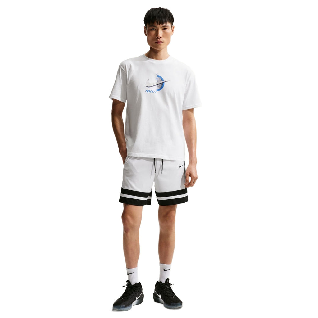 Dri-Fit 8 Inch Basketball Shorts 'White Black'