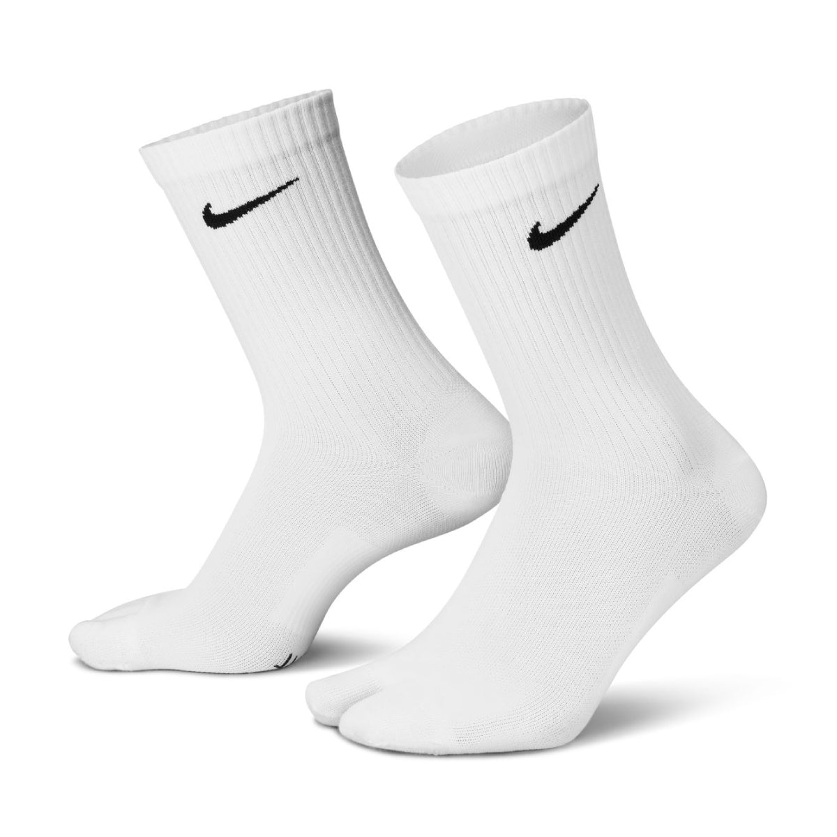 Everyday Plus Lightweight Split-Toe Crew Socks 'White'