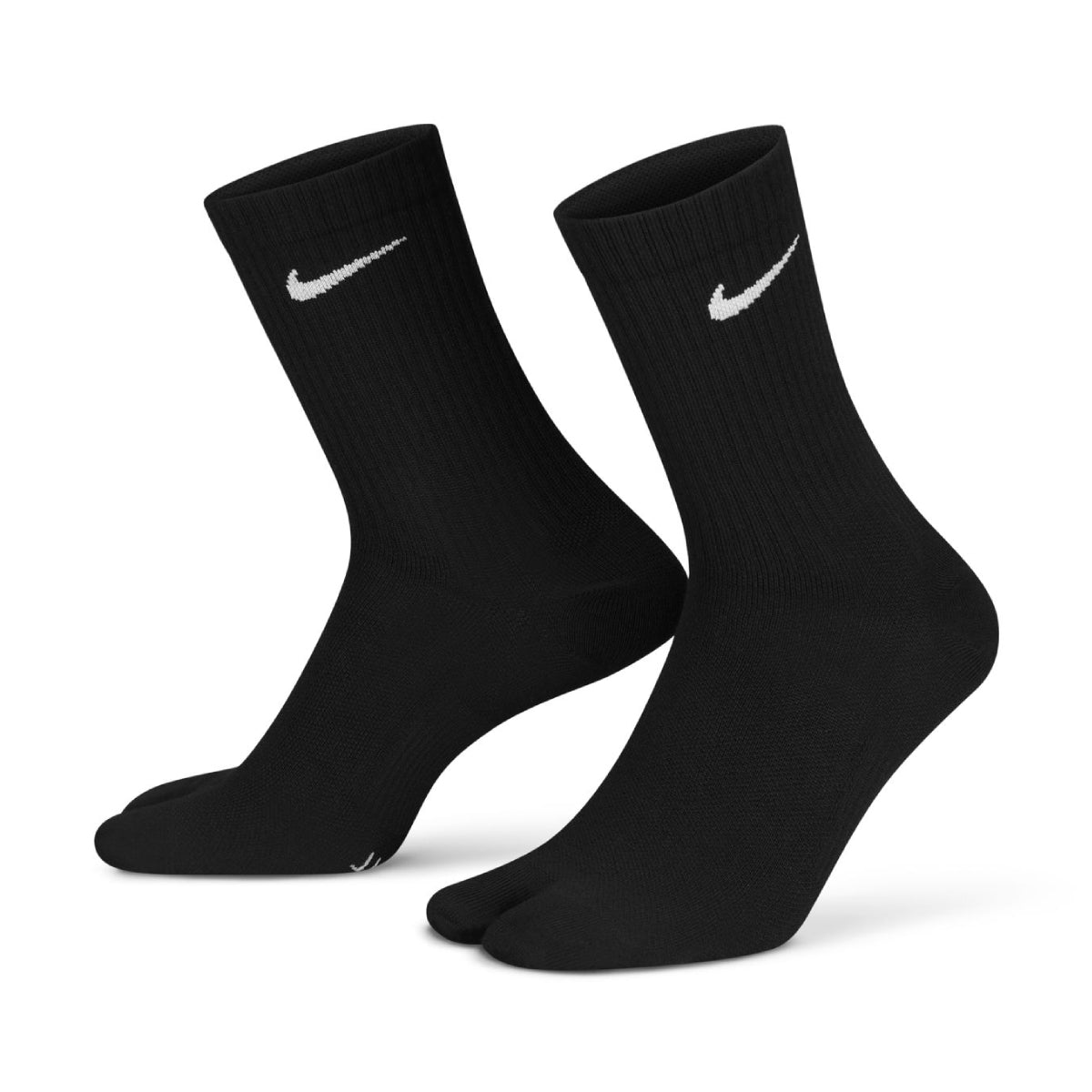 Everyday Plus Lightweight Split-Toe Crew Socks 'Black'