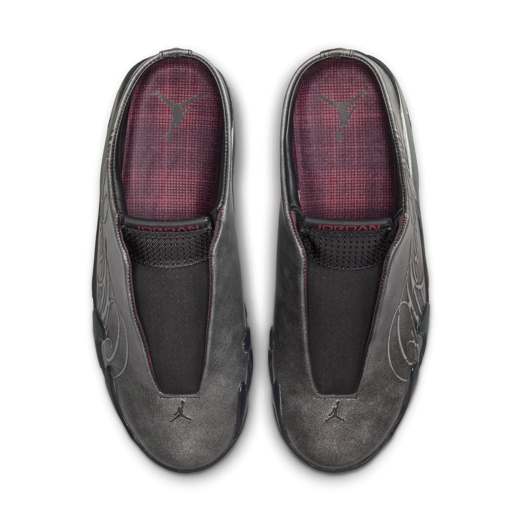 + Mowalola Air Jordan 14 Retro Mule SP 'Metallic Silver'