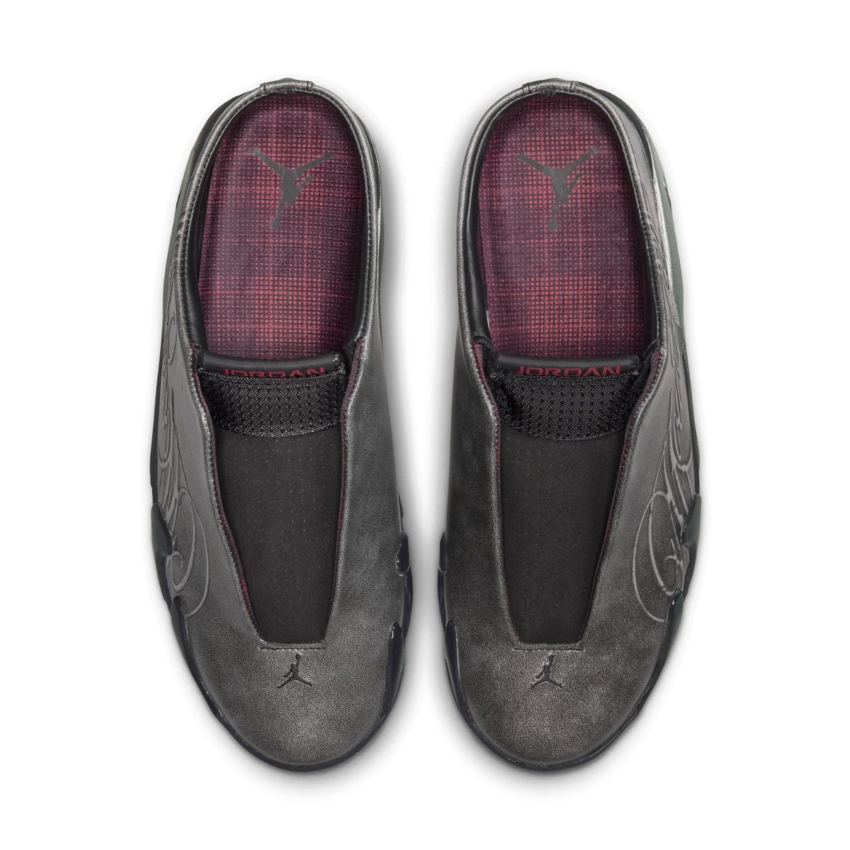 + Mowalola Air Jordan 14 Retro Mule SP 'Metallic Silver'