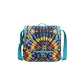 Tie Dye Colorful Black Lunch Bag
