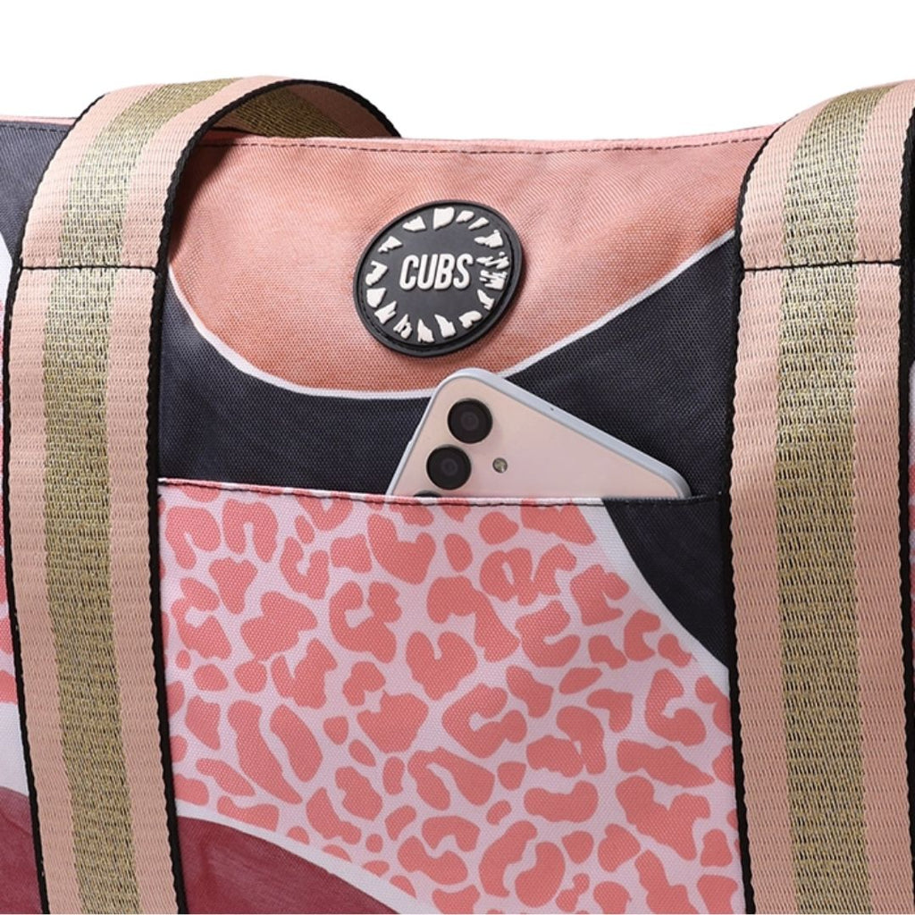 Brown Leopard Double Face Tote Bag 19 L