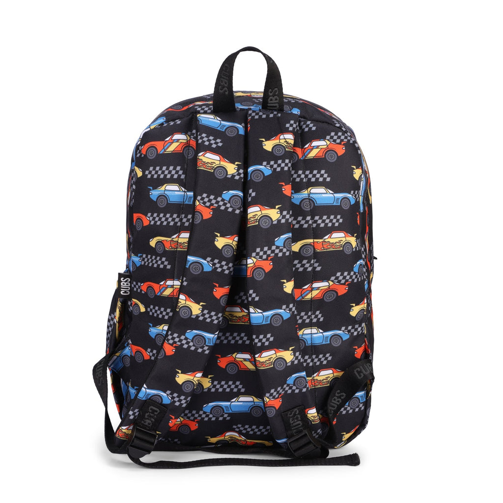 Black Racing Cars Backpack 30L