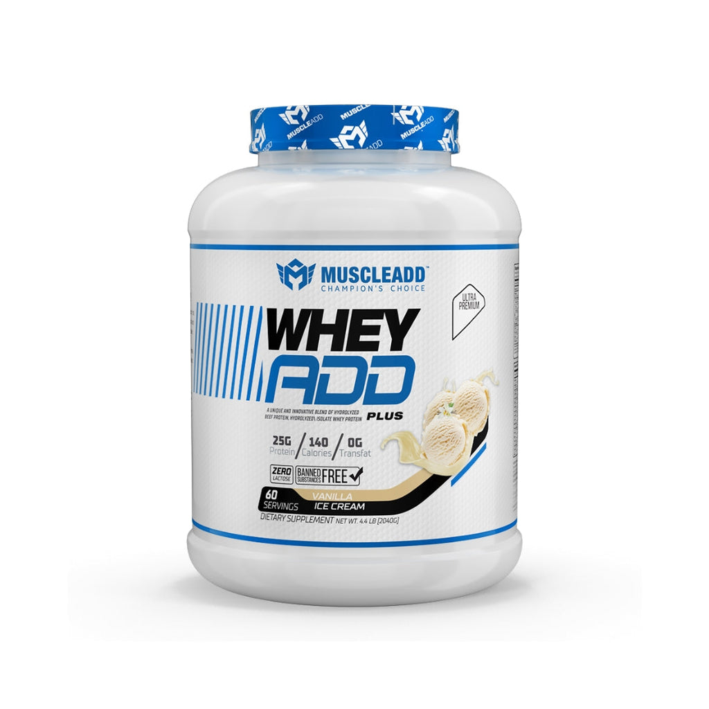 Muscle Add Whey Add Plus 60Serv. 2040G Vanilla Ice Cream