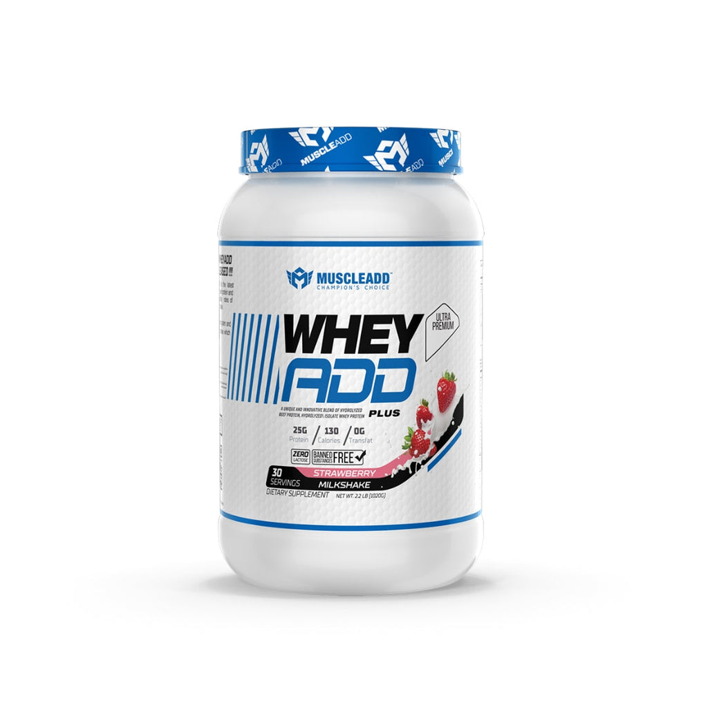 Muscle Add Whey Add Plus 30Serv. 1050 G Strawberry milkshake