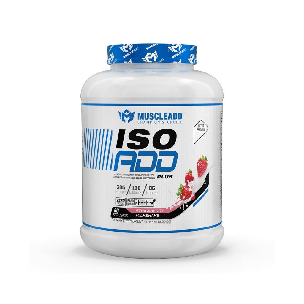 Muscle Add Iso Add Plus-60Serv. 2040G. Strawberry Milkshake