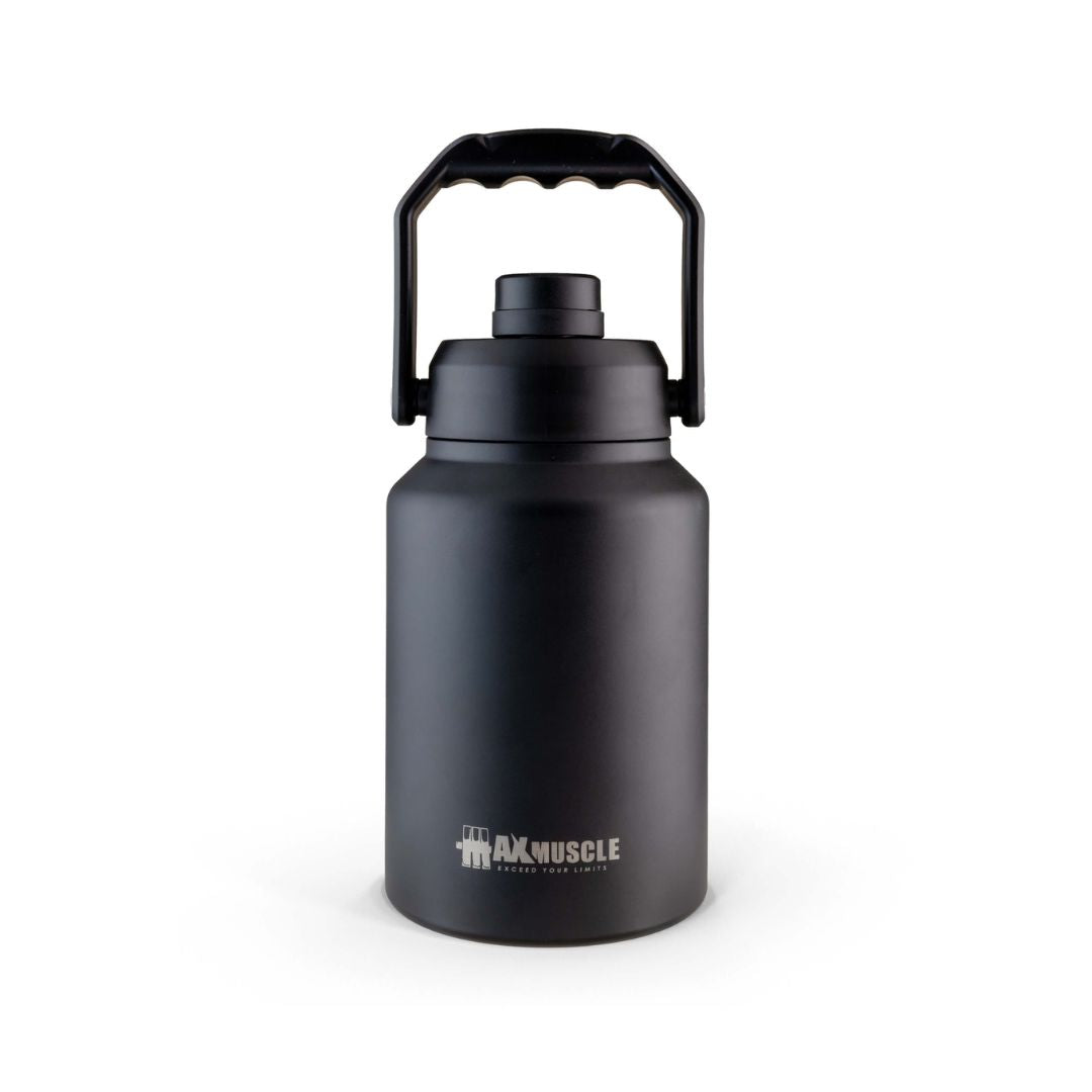 Max Muscle Stainless Steel jug 2L Metallic Black