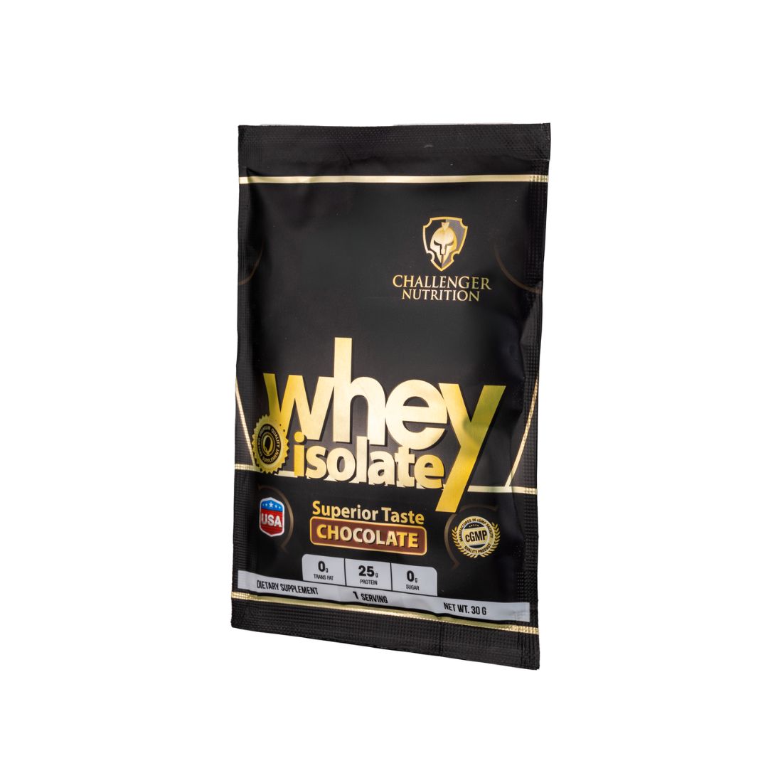 Challenger Nutrition 100% Whey protein Isolate 1Serv. 30G Chocolate