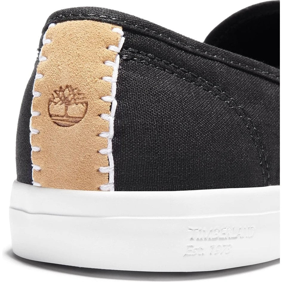 Newport Bay Bumper Toe Slip On Black Lifestyle Shoes