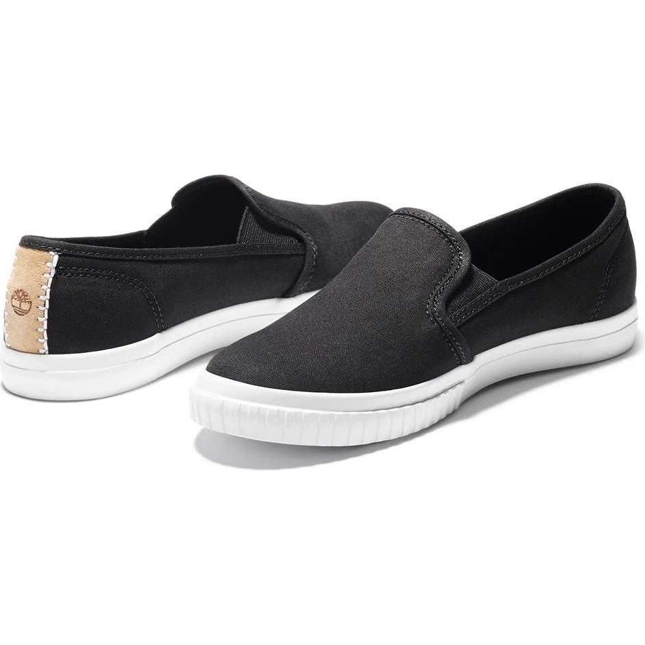 Newport Bay Bumper Toe Slip On Black Lifestyle Shoes