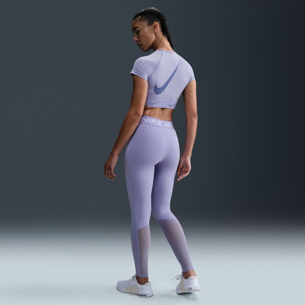 Pro Women's Mid-Rise Mesh-Panelled Leggings