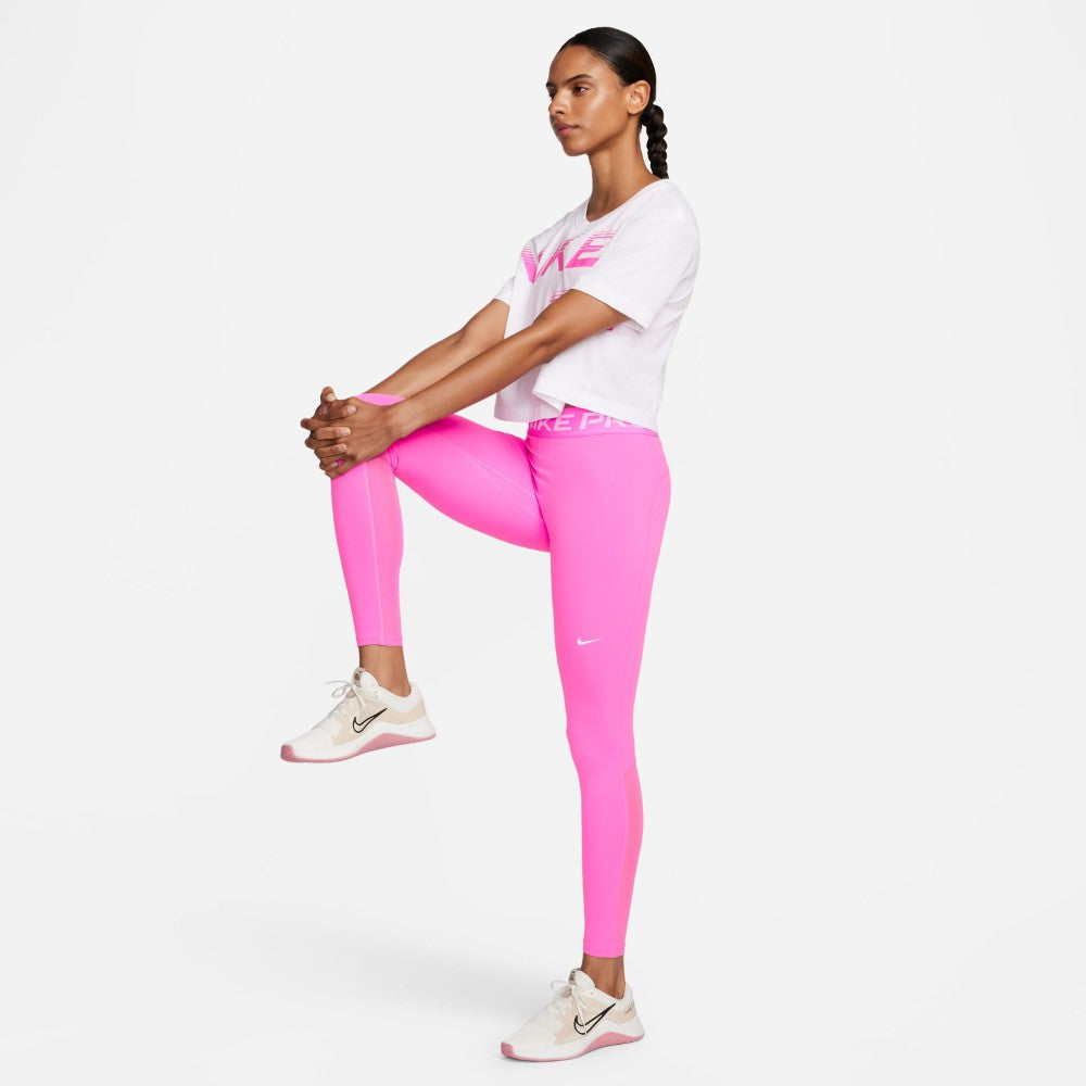 Pro Mid-Rise Mesh-Panelled Leggings