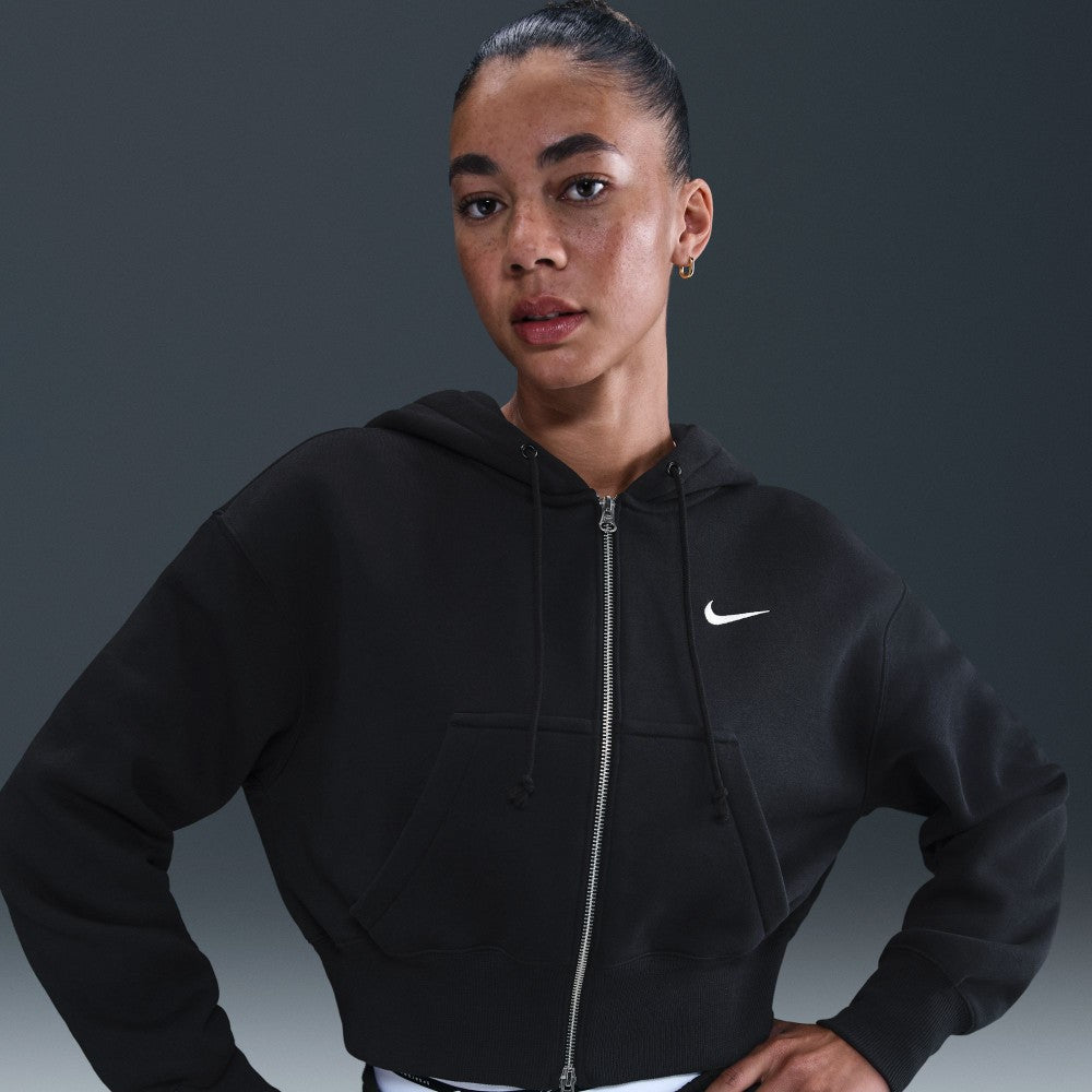 Sportswear Phoenix Fleece Loose Full-Zip Cropped Hoodie