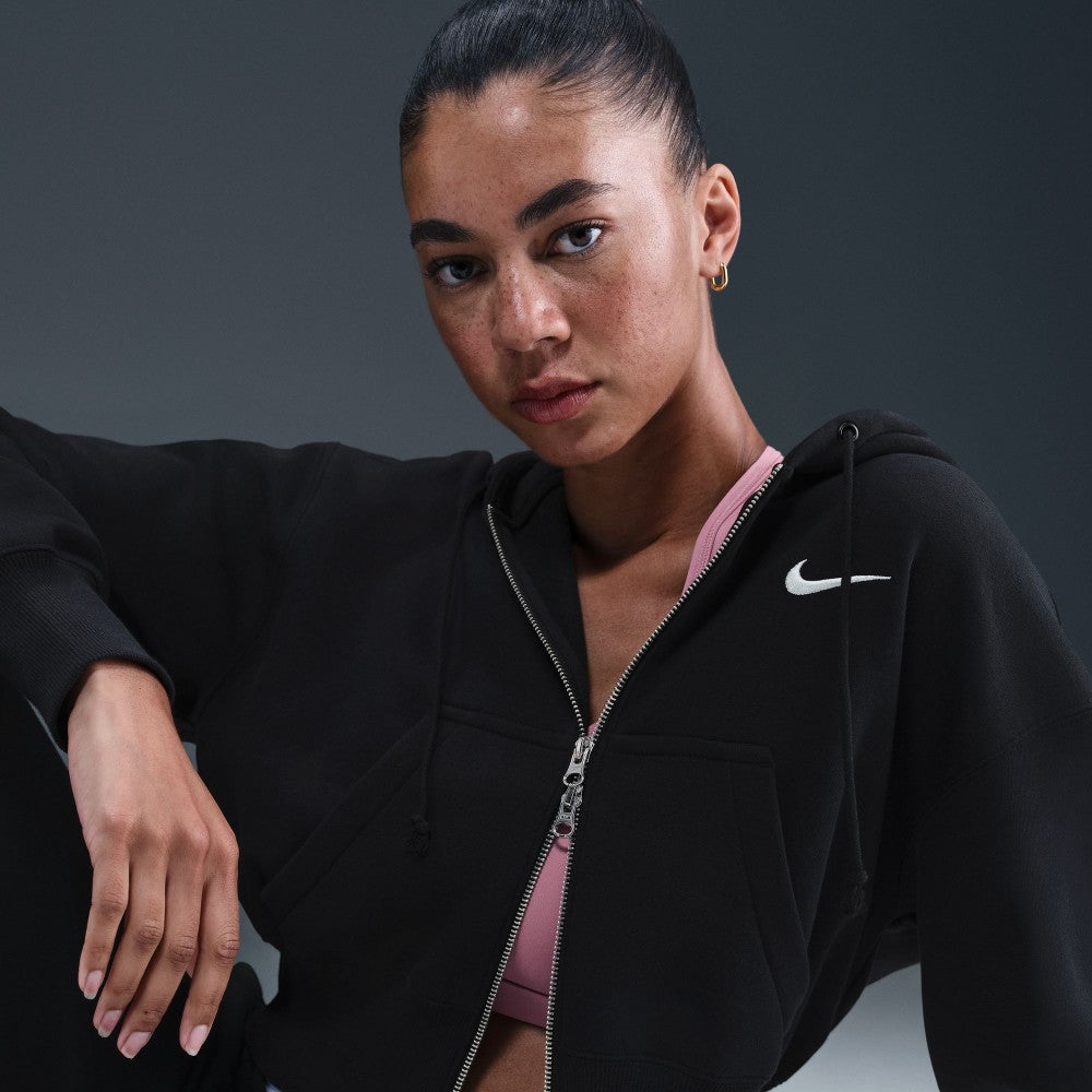 Sportswear Phoenix Fleece Loose Full-Zip Cropped Hoodie