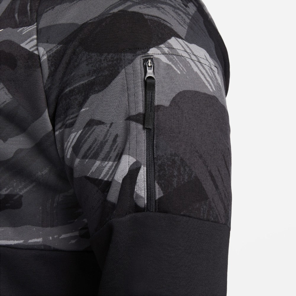 Dri-FIT Fleece Full-Zip Camo Fitness Hoodie