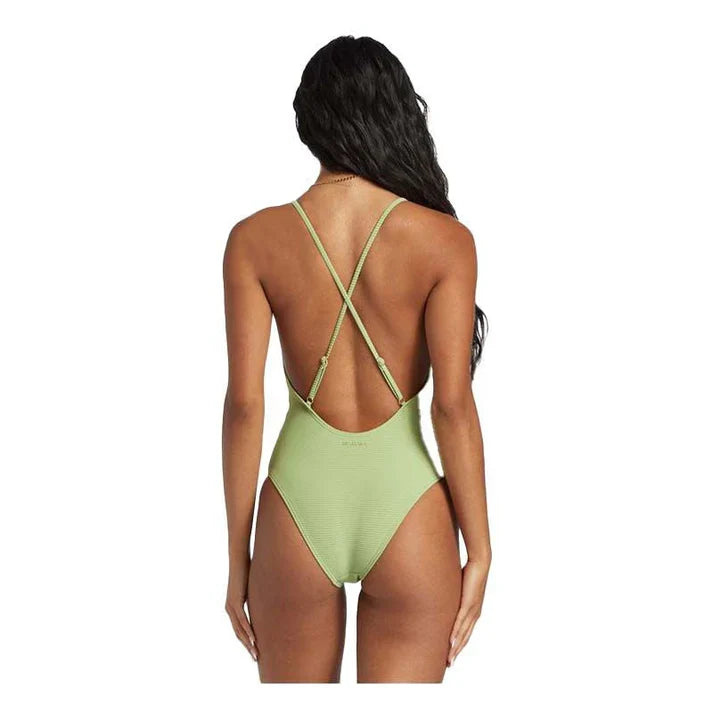 Tanlines Sage - High Leg One-Piece Swimsuit
