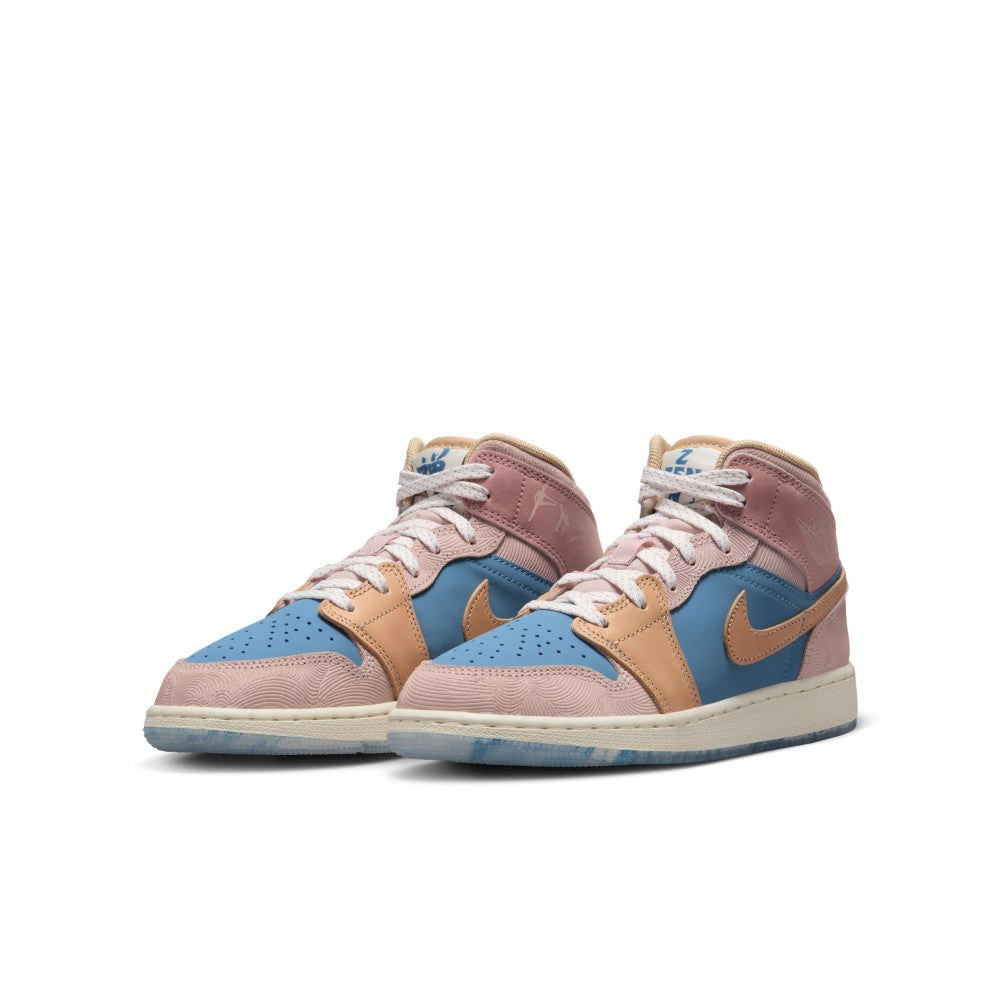 Air Jordan 1 Mid Sneaker School Lifestyle Shoes