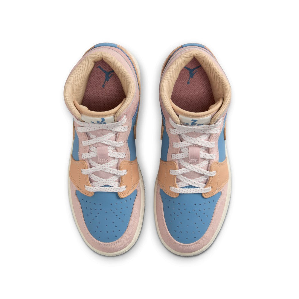 Air Jordan 1 Mid Sneaker School Lifestyle Shoes