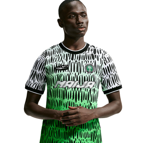 + Slawn + Nigeria Dri-FIT X2 Academy Pro Soccer Top 'Black White'