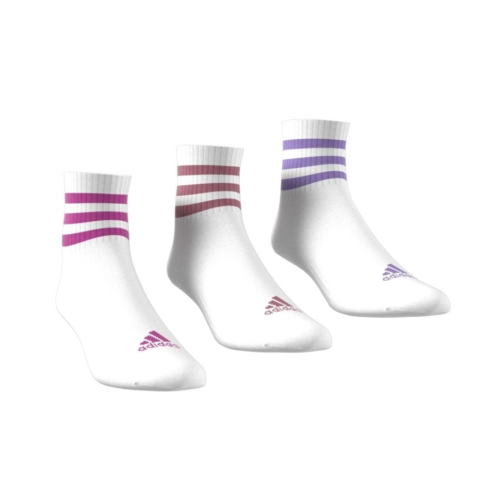3-Stripes Mid-Cut Socks 3 Pairs