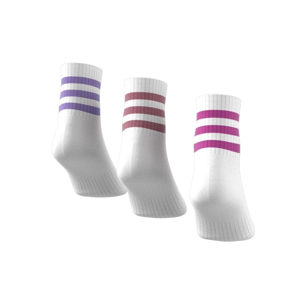 3-Stripes Mid-Cut Socks 3 Pairs