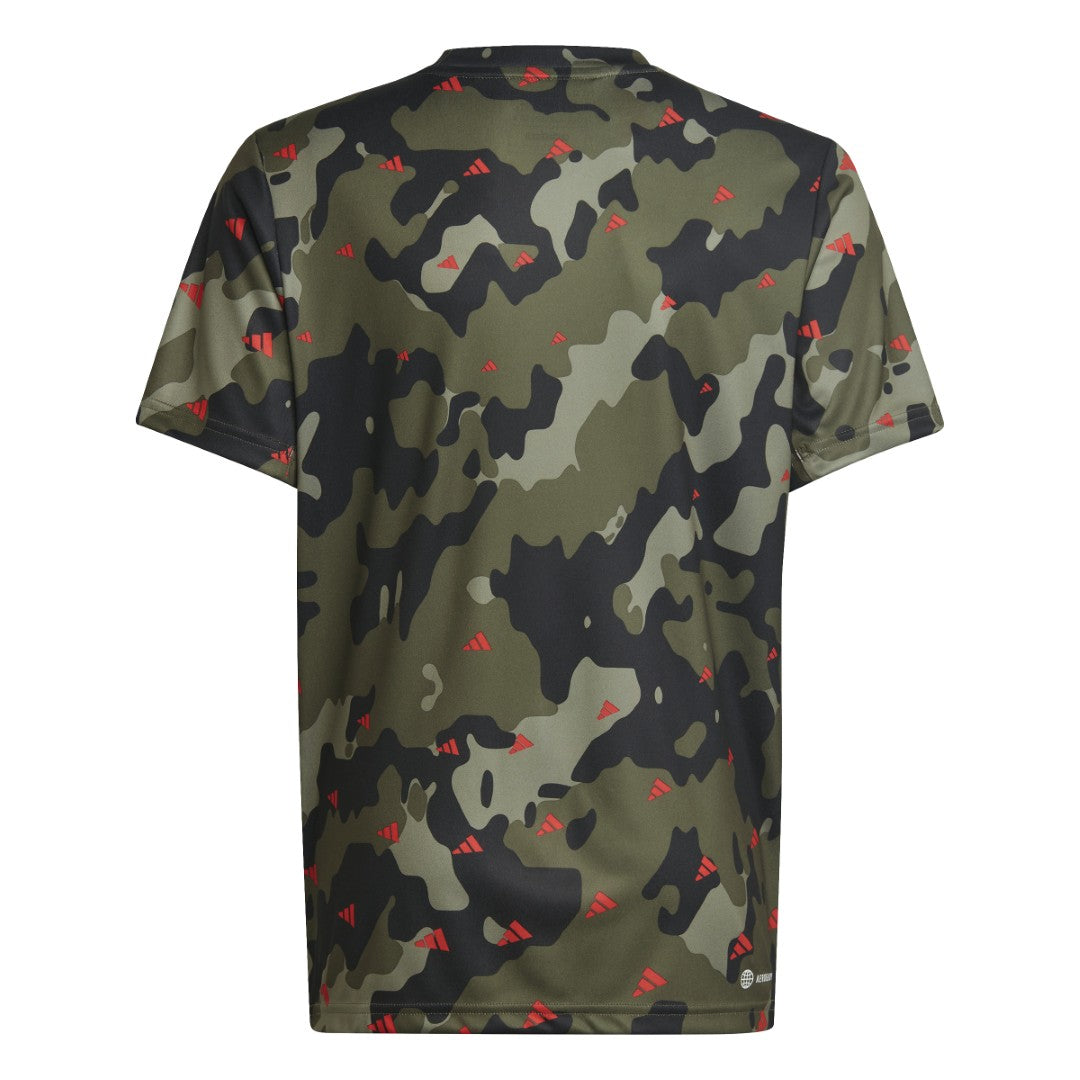 Train Essentials Seasonal Aeroready Allover Print Regular-Fit T-Shirt