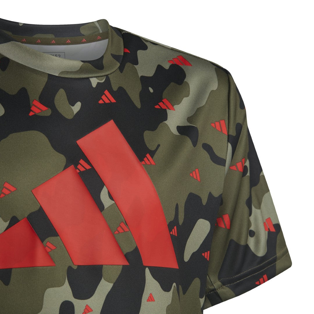 Train Essentials Seasonal Aeroready Allover Print Regular-Fit T-Shirt