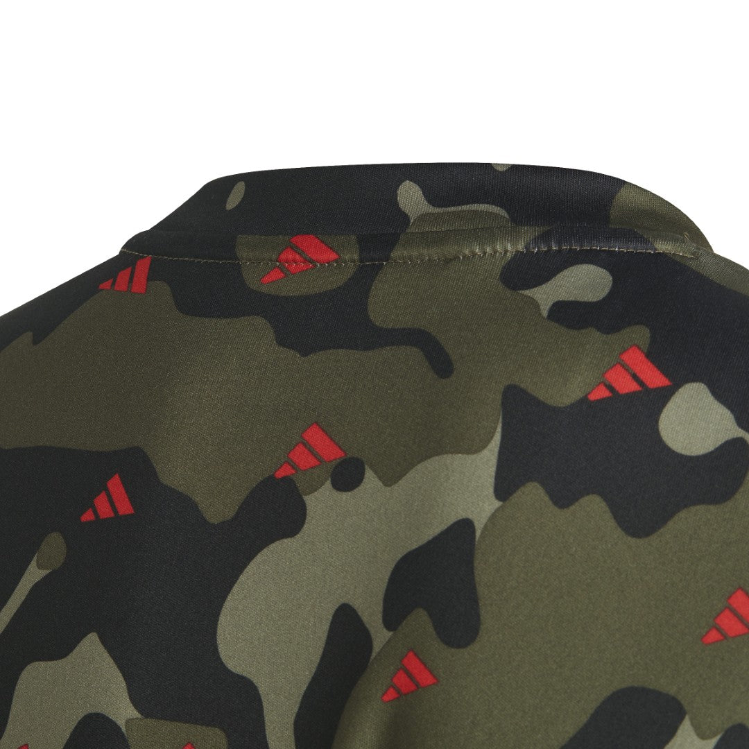 Train Essentials Seasonal Aeroready Allover Print Regular-Fit T-Shirt