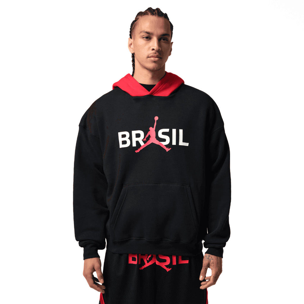 + Brasil Futebol Brooklyn Fleece Pullover Hoodie 'University Red'