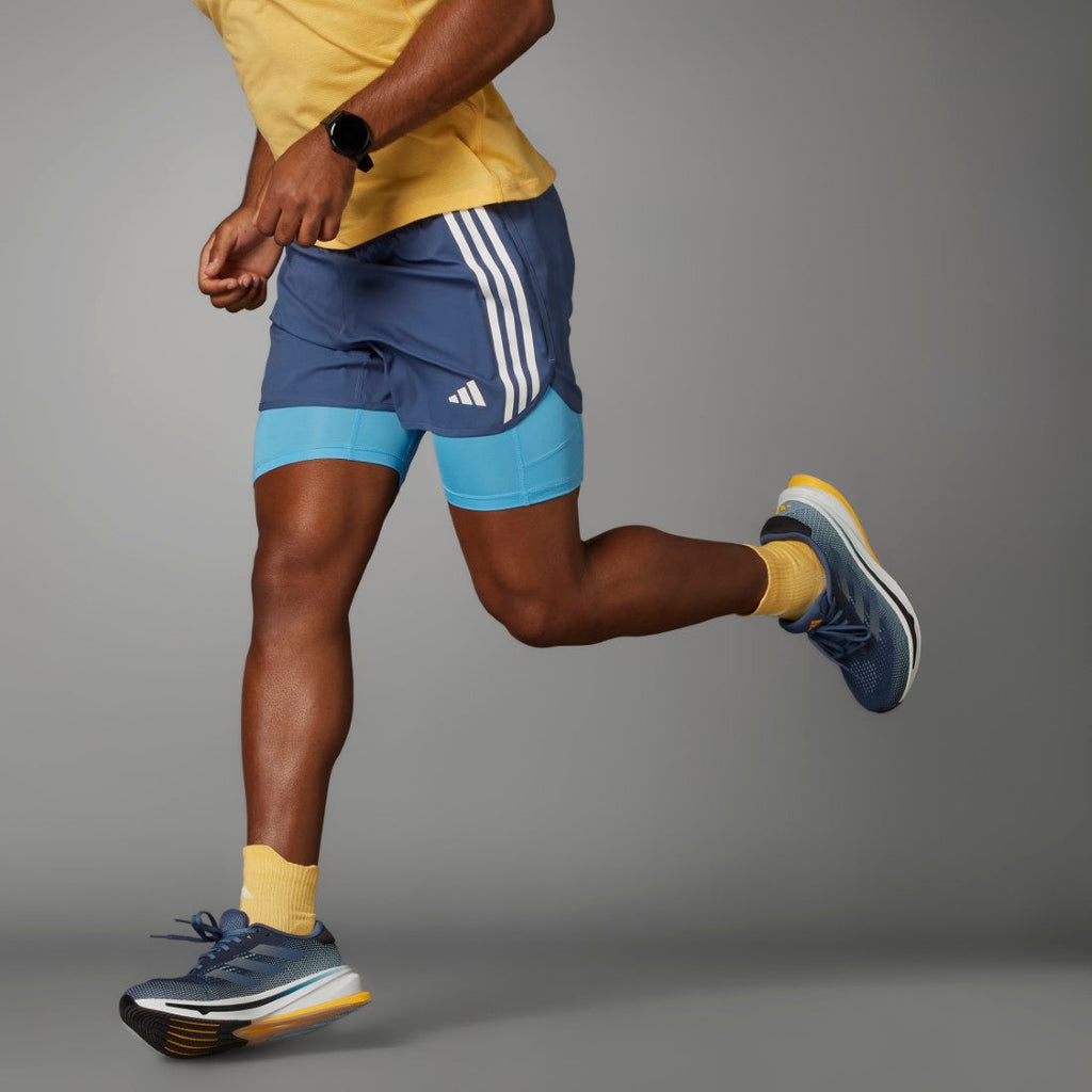 Own The Run 3-Stripes 2-in-1 Shorts