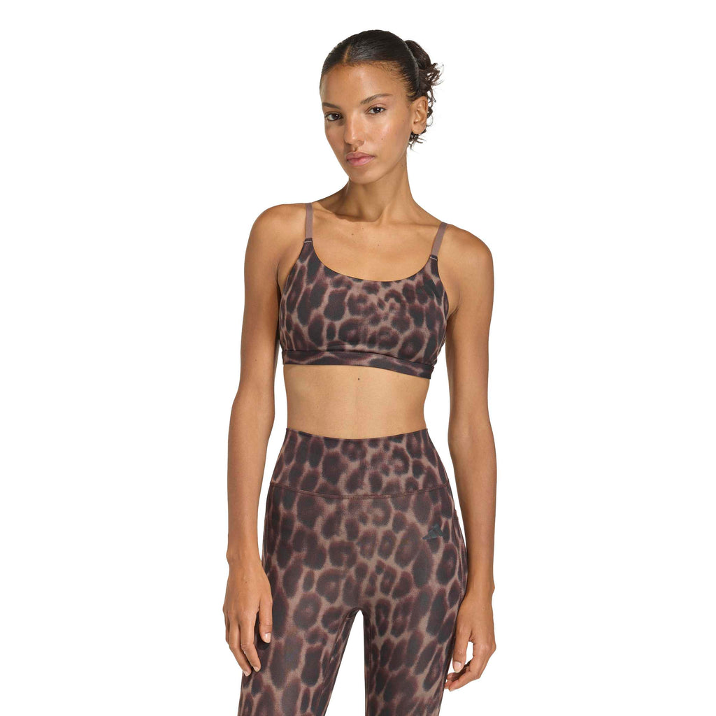 Optime Essentials Workout Leopard Light Support Bra