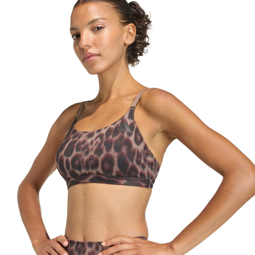 Optime Essentials Workout Leopard Light Support Bra