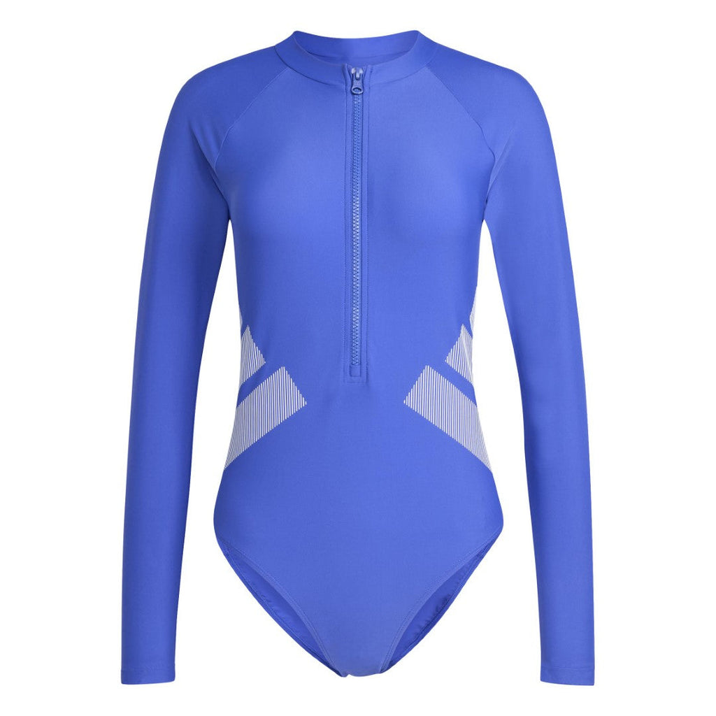 Logo Long Sleeve One-Piece Swimsuit