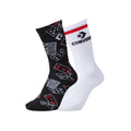 2 Pack Cards Crew Half Cush Socks