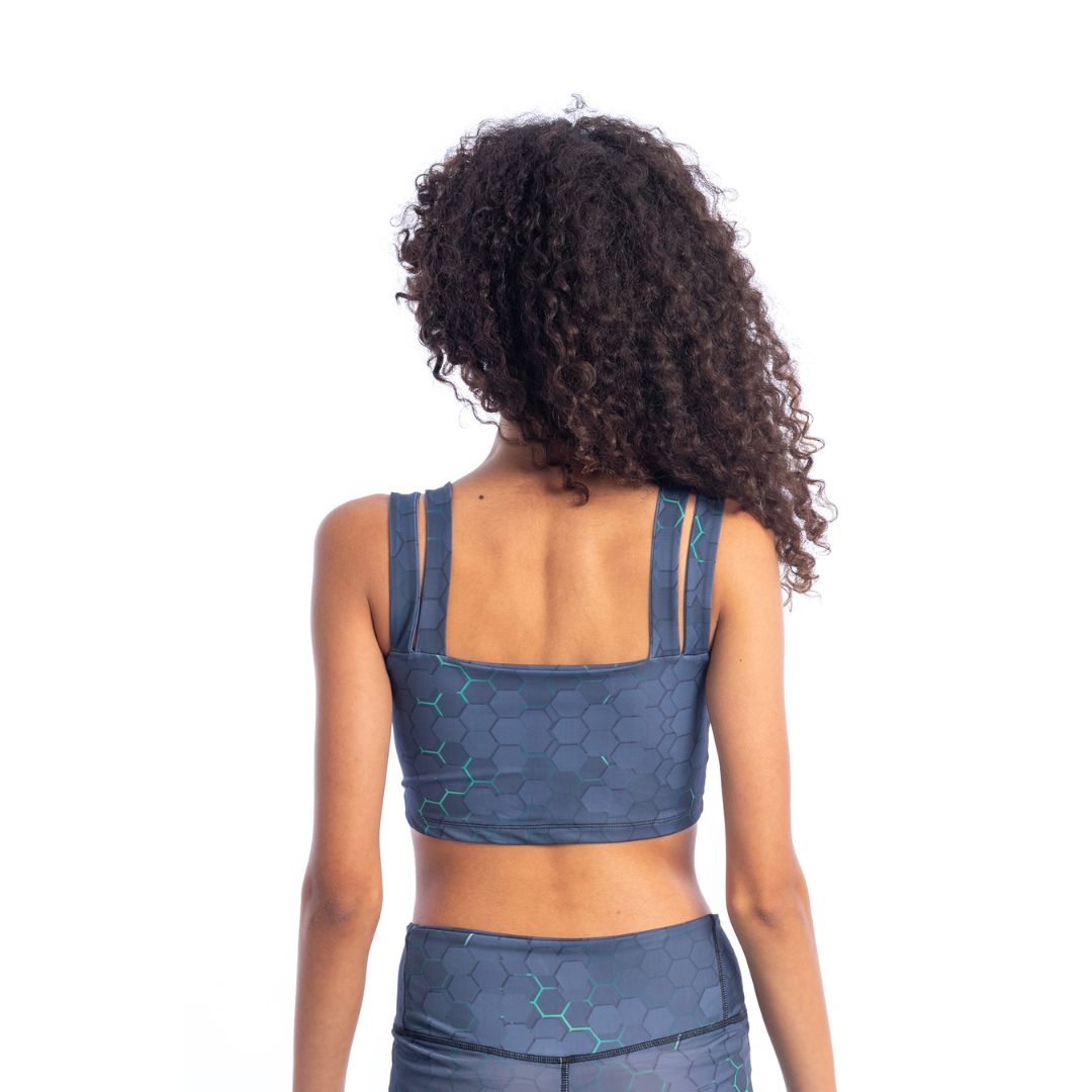 NYA Honeycomb Double Strap Sports Bra