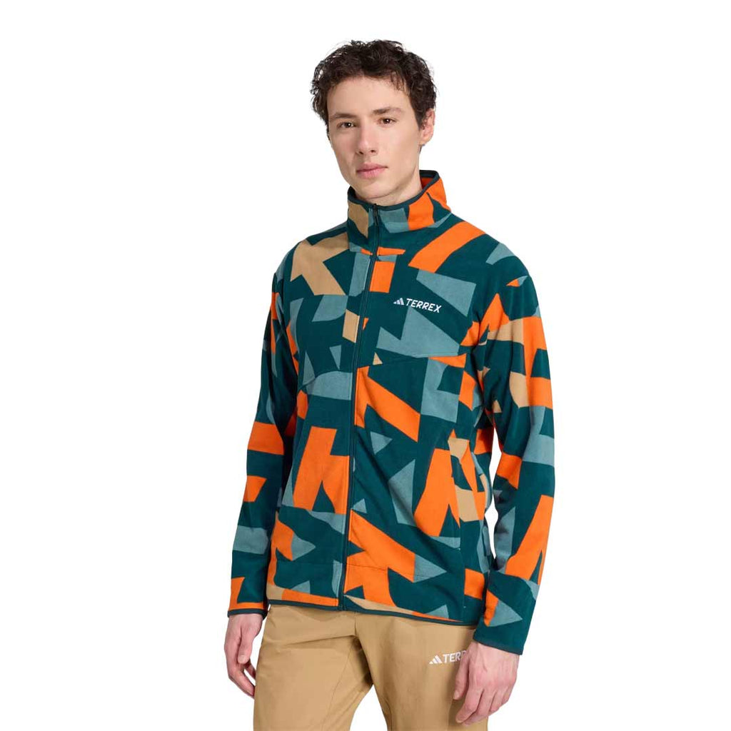 adidas - Men's Terrex Multi Printed Full Zip Fleece Jacket (JM0137)