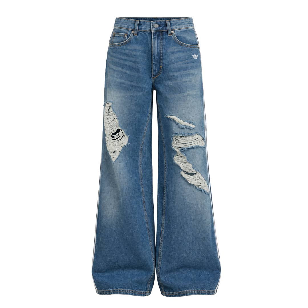 adidas - Women's Originals Loose Denim Destressed Pant (KE3300)