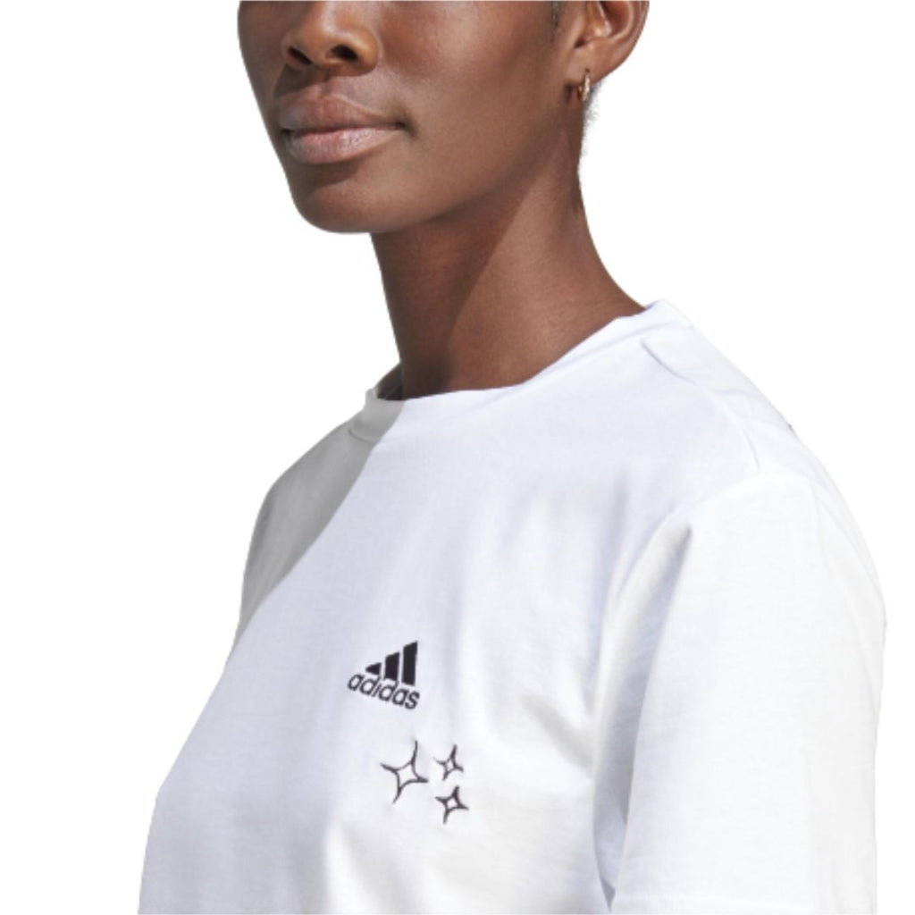 Scribble Embroidery CropT-Shirt
