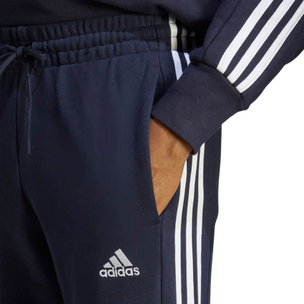 Essentials French Terry Tapered Cuff 3-Stripes Joggers