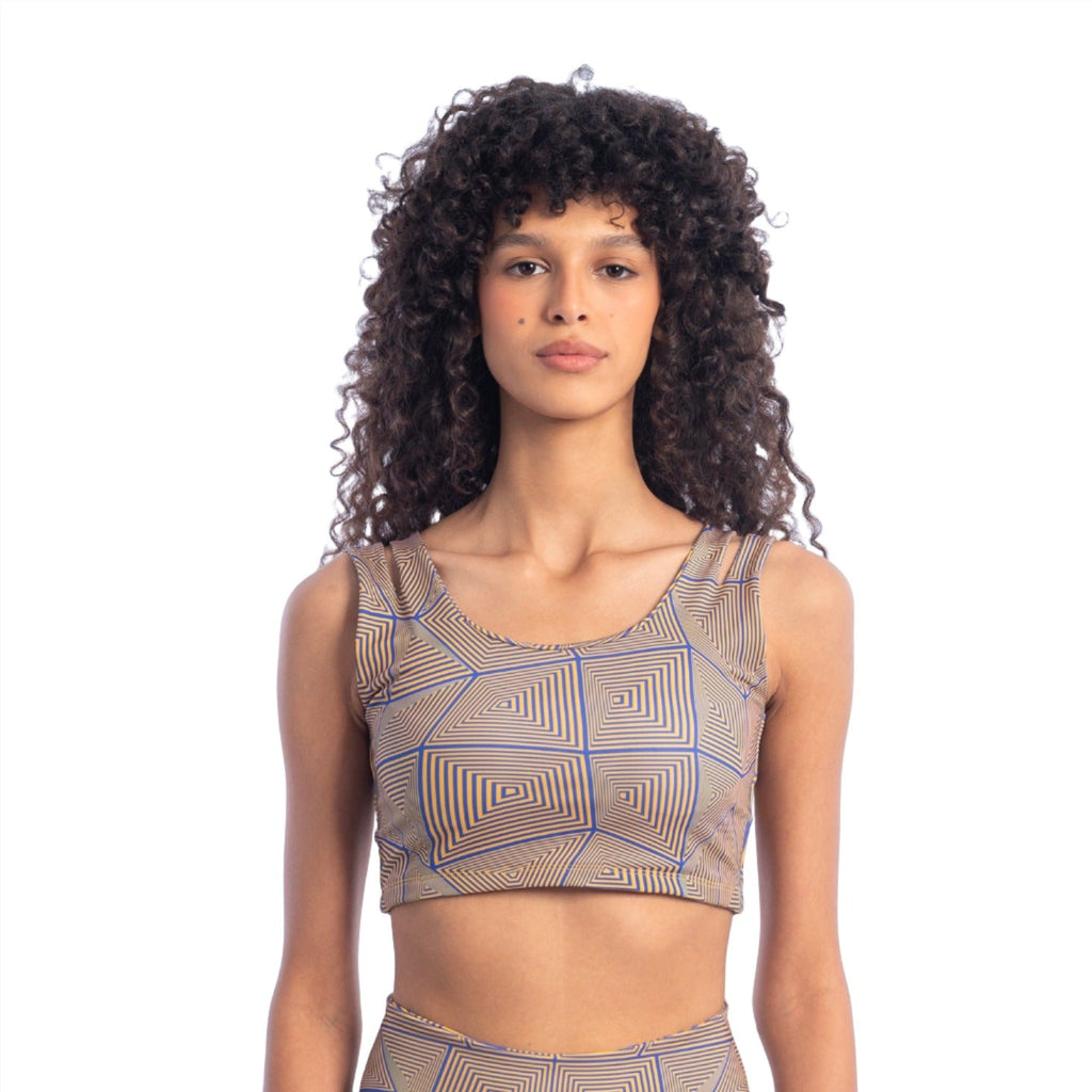 NYA Mosaic Double Strap Sports Bra
