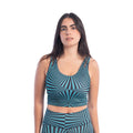 NYA Striped Retro Double Strap Sports Bra